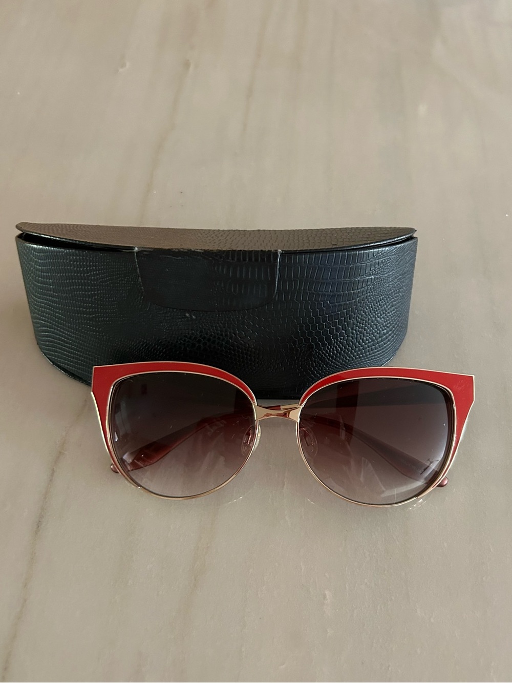 *RARE* Barton Pierreira Red Cateye Sunglasses